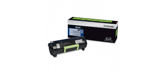 Lexmark 50F1H00 (501H)  Original High Yield Black Laser Cartridge 